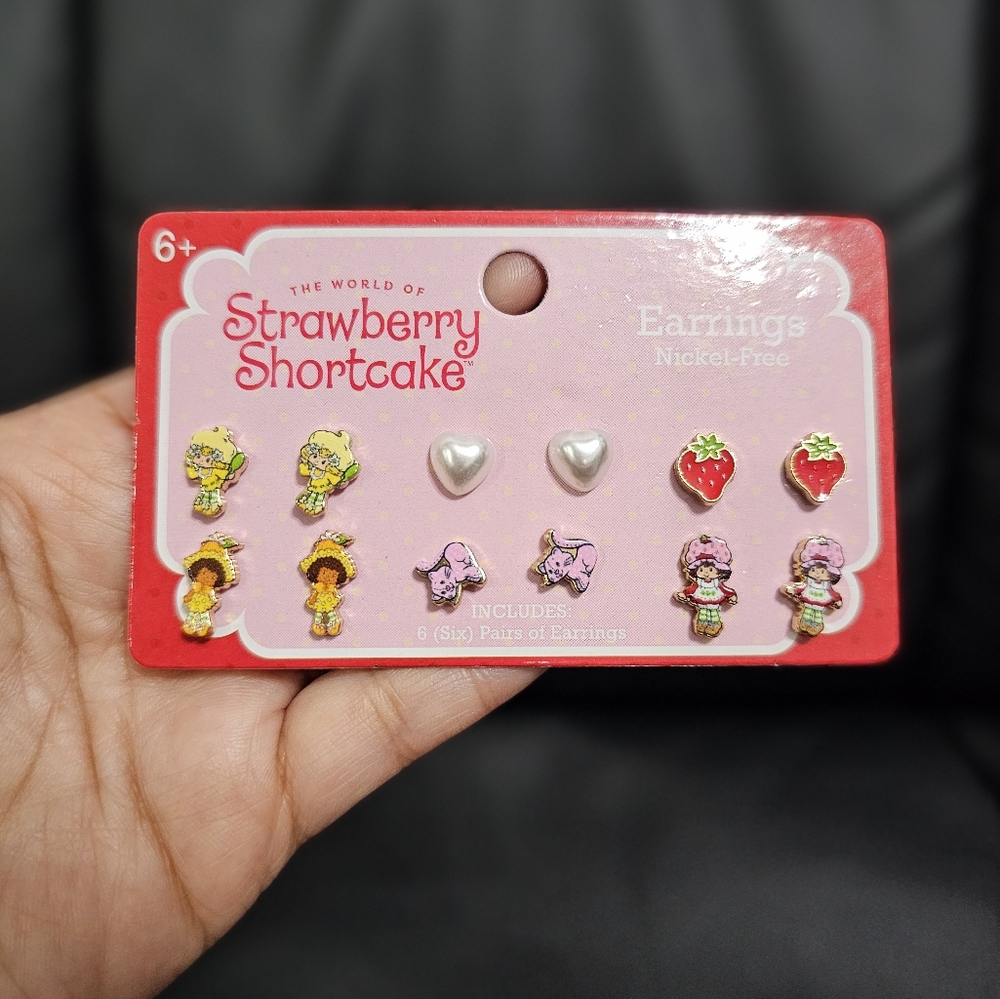 Strawberry Shortcake Nickel-Free Earrings Set